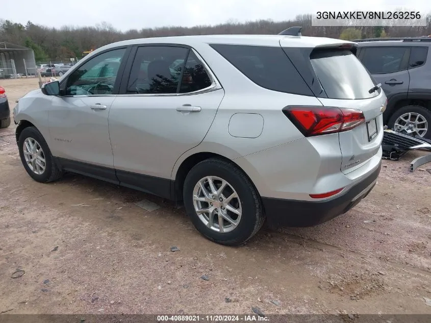 2022 Chevrolet Equinox Fwd Lt VIN: 3GNAXKEV8NL263256 Lot: 40889021