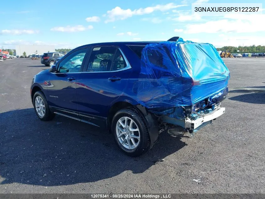 2023 Chevrolet Equinox VIN: 3GNAXUEG8PS122287 Lot: 12075341