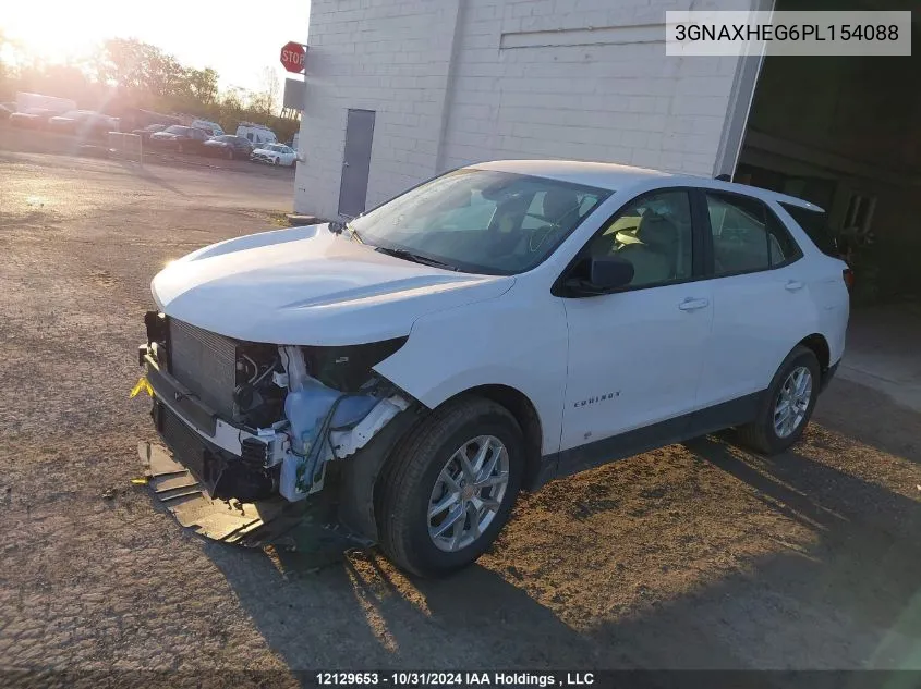 2023 Chevrolet Equinox VIN: 3GNAXHEG6PL154088 Lot: 12129653