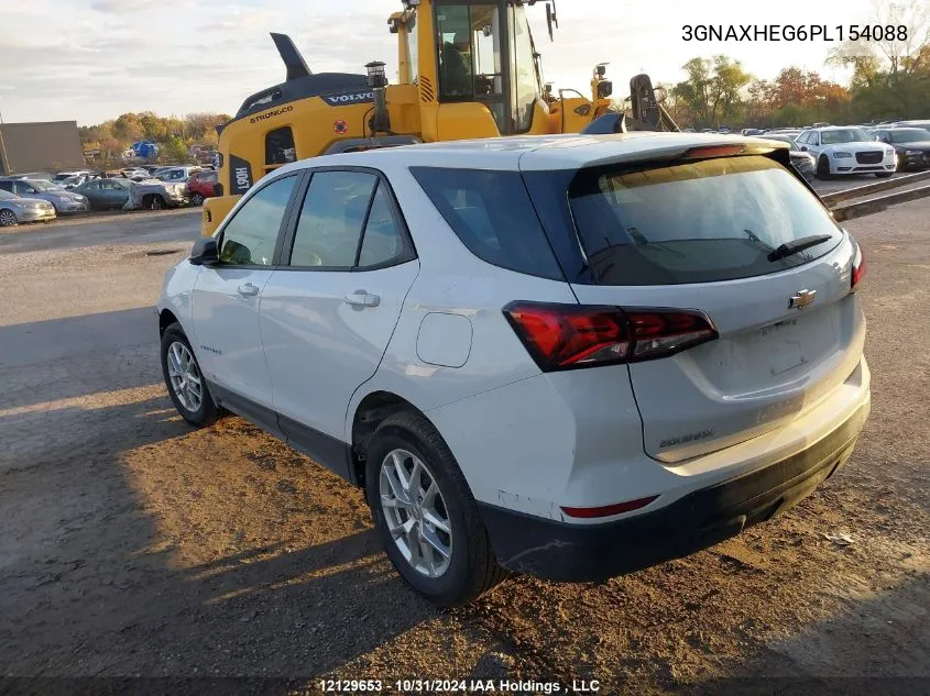 2023 Chevrolet Equinox VIN: 3GNAXHEG6PL154088 Lot: 12129653