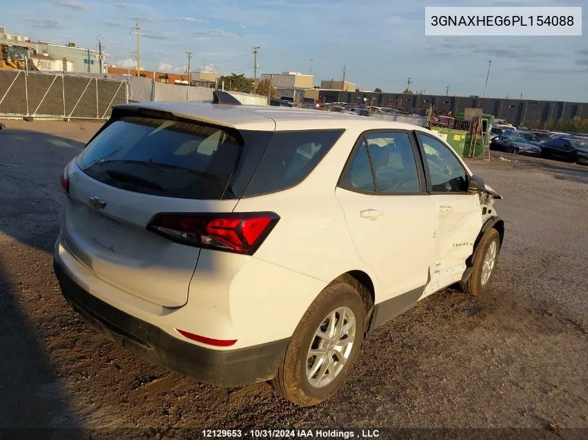 2023 Chevrolet Equinox VIN: 3GNAXHEG6PL154088 Lot: 12129653