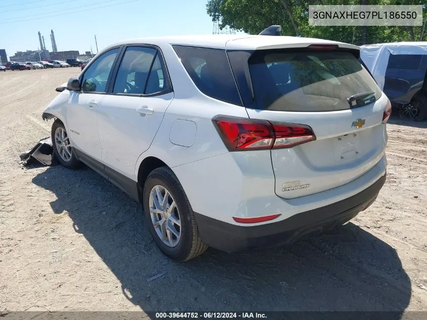 2023 Chevrolet Equinox Fwd Ls VIN: 3GNAXHEG7PL186550 Lot: 39644752