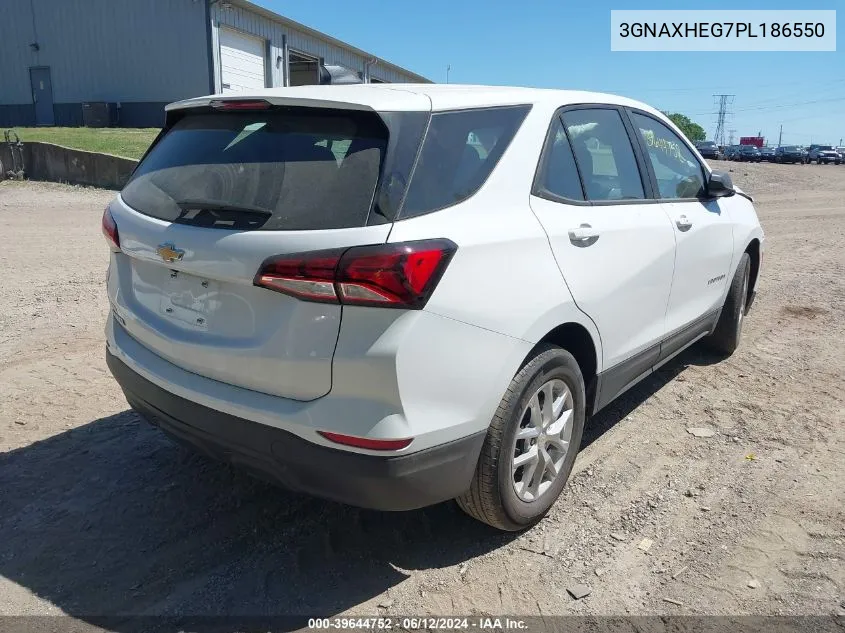 2023 Chevrolet Equinox Fwd Ls VIN: 3GNAXHEG7PL186550 Lot: 39644752