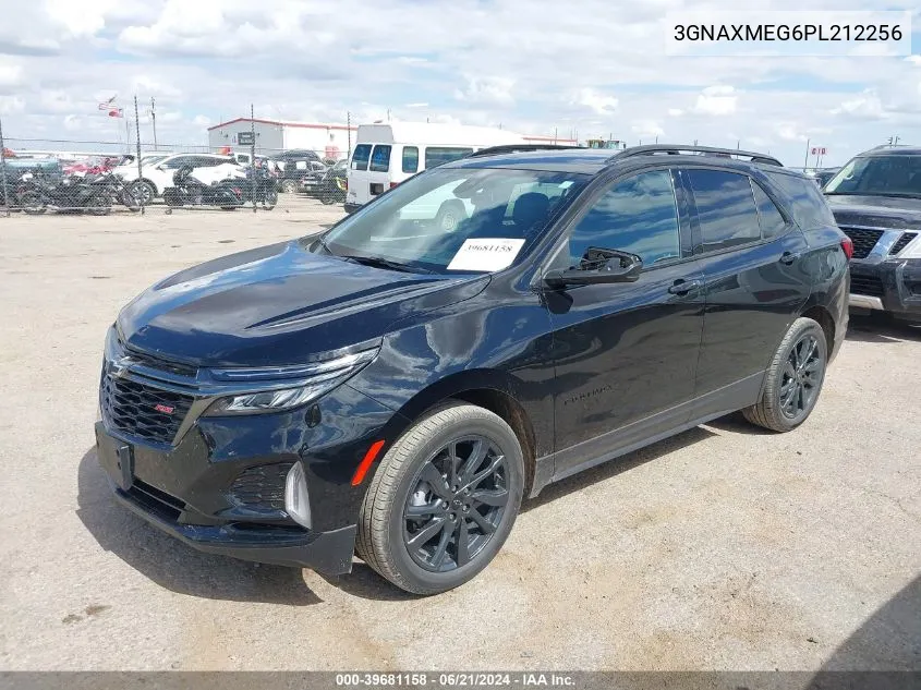 2023 Chevrolet Equinox Fwd Rs VIN: 3GNAXMEG6PL212256 Lot: 39681158