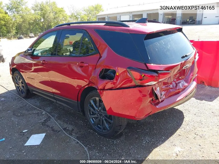 2023 Chevrolet Equinox Awd Rs VIN: 3GNAXWEGXPS146165 Lot: 39698509