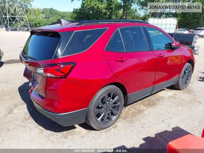 2023 Chevrolet Equinox Awd Rs VIN: 3GNAXWEGXPS146165 Lot: 39698509