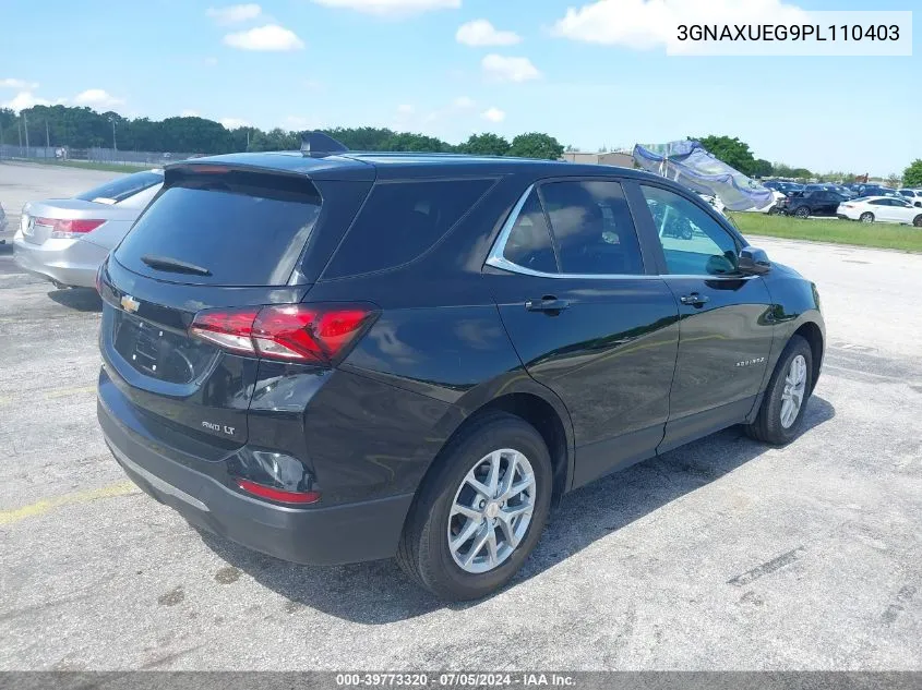 2023 Chevrolet Equinox Awd Lt VIN: 3GNAXUEG9PL110403 Lot: 39773320