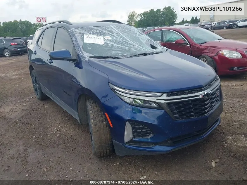 2023 Chevrolet Equinox Awd Rs VIN: 3GNAXWEG8PL101266 Lot: 39787974