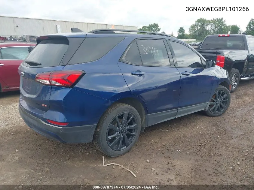 2023 Chevrolet Equinox Awd Rs VIN: 3GNAXWEG8PL101266 Lot: 39787974