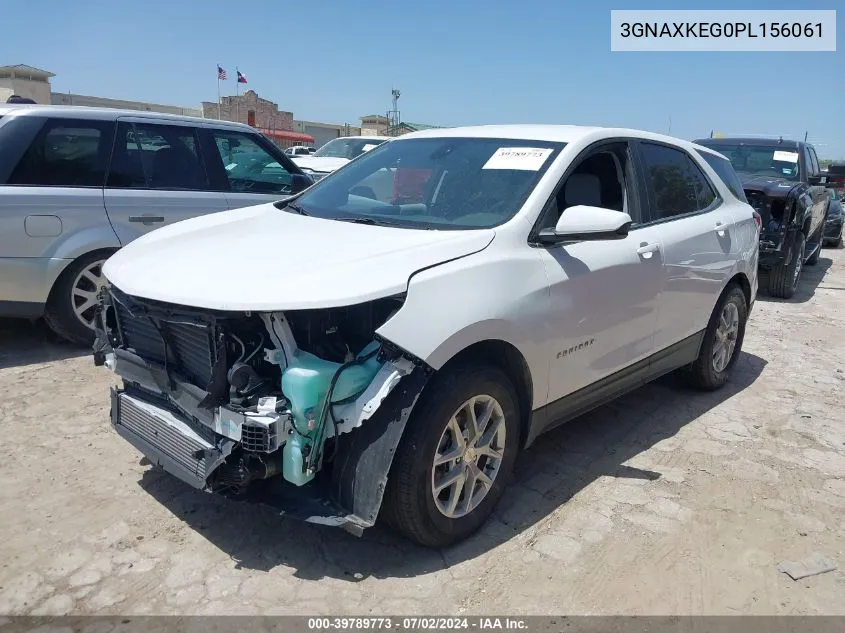 2023 Chevrolet Equinox Fwd Lt VIN: 3GNAXKEG0PL156061 Lot: 39789773