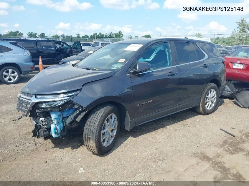 2023 Chevrolet Equinox Fwd Lt VIN: 3GNAXKEG3PS125148 Lot: 40053188