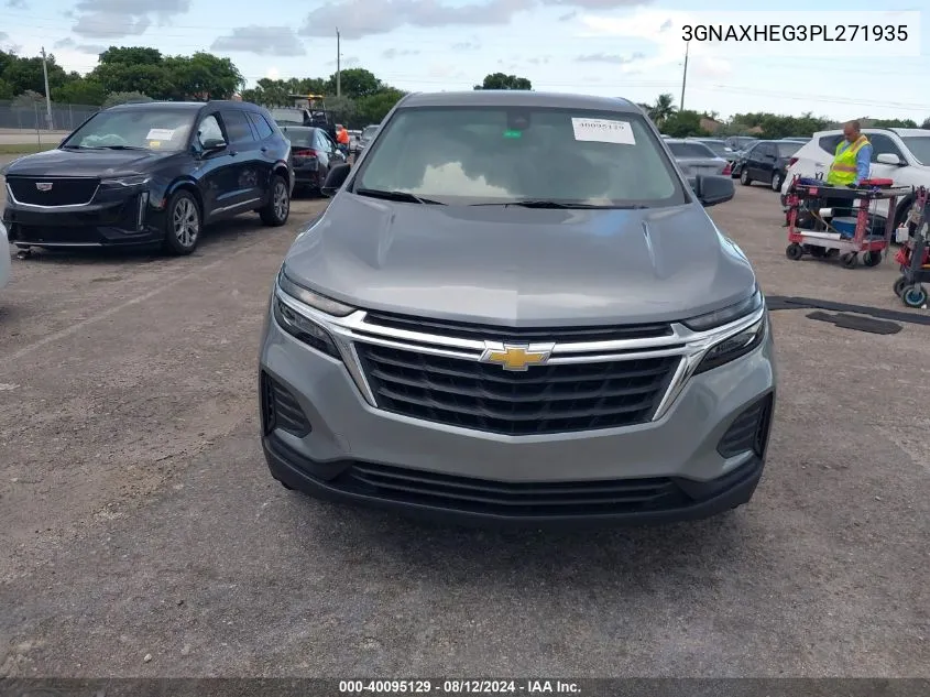 2023 Chevrolet Equinox Fwd Ls VIN: 3GNAXHEG3PL271935 Lot: 40095129