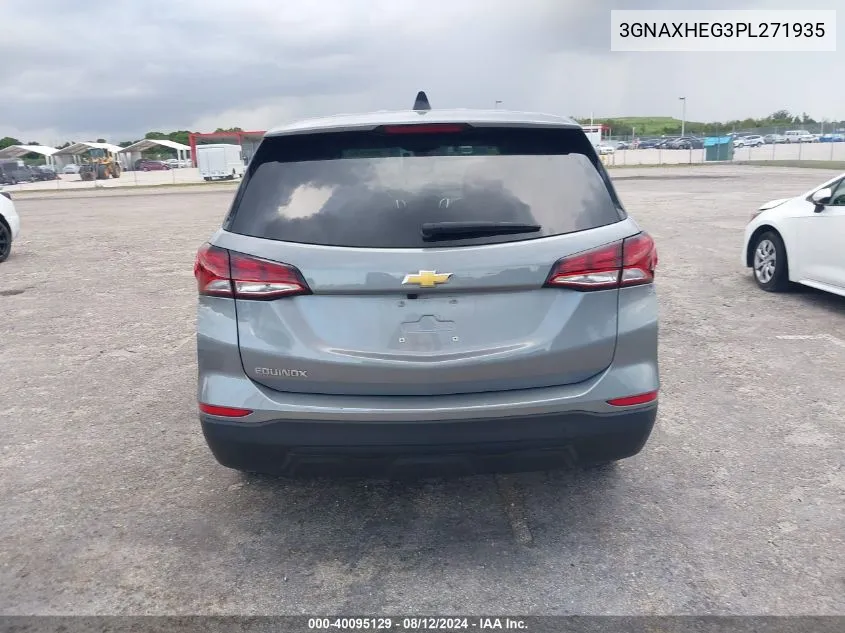 2023 Chevrolet Equinox Fwd Ls VIN: 3GNAXHEG3PL271935 Lot: 40095129