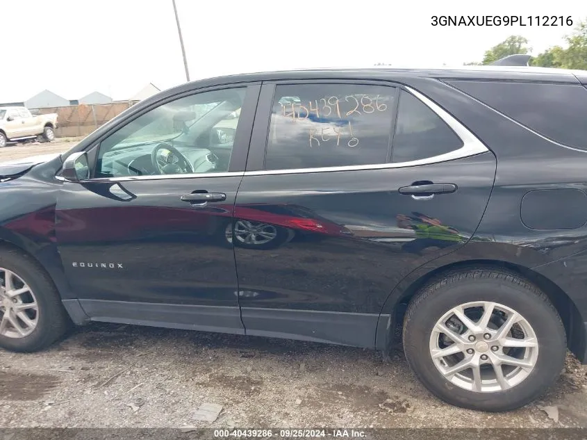 2023 Chevrolet Equinox Awd Lt VIN: 3GNAXUEG9PL112216 Lot: 40439286