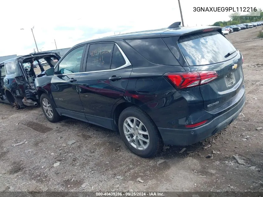 2023 Chevrolet Equinox Awd Lt VIN: 3GNAXUEG9PL112216 Lot: 40439286