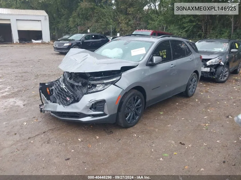 2023 Chevrolet Equinox Fwd Rs VIN: 3GNAXMEGXPL146925 Lot: 40448298