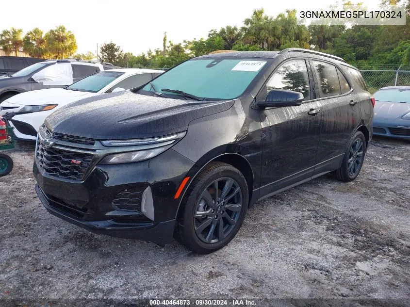 2023 Chevrolet Equinox Rs VIN: 3GNAXMEG5PL170324 Lot: 40464873