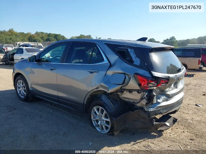 3GNAXTEG1PL247670 2023 Chevrolet Equinox Awd 2Fl