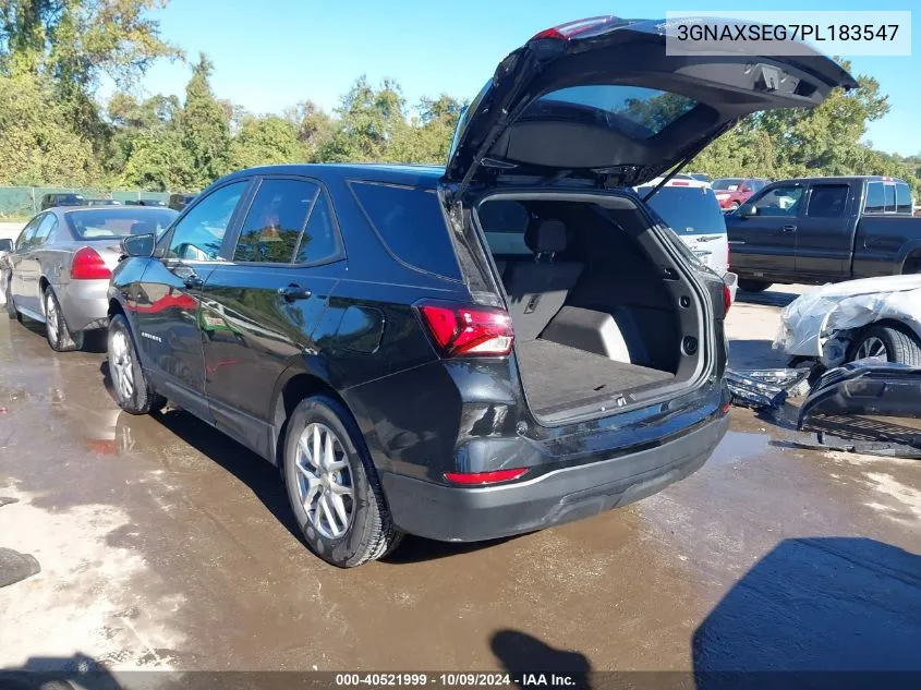 2023 Chevrolet Equinox Awd Ls VIN: 3GNAXSEG7PL183547 Lot: 40521999