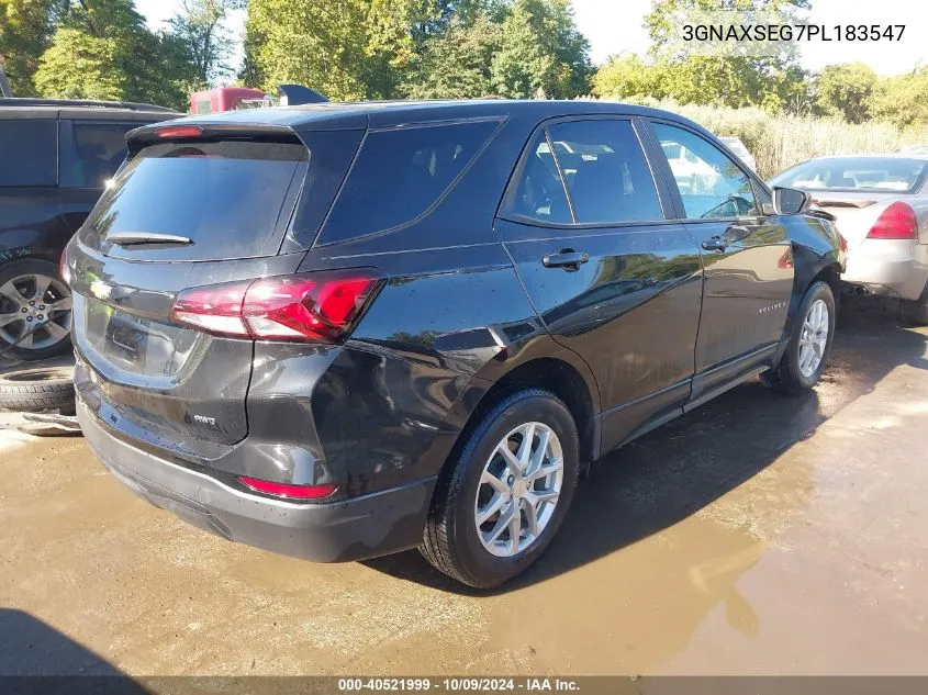 2023 Chevrolet Equinox Awd Ls VIN: 3GNAXSEG7PL183547 Lot: 40521999