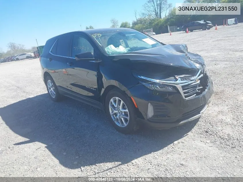 2023 Chevrolet Equinox Awd Lt VIN: 3GNAXUEG2PL231550 Lot: 40545123