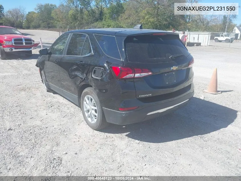 2023 Chevrolet Equinox Awd Lt VIN: 3GNAXUEG2PL231550 Lot: 40545123