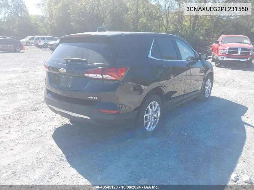 2023 Chevrolet Equinox Awd Lt VIN: 3GNAXUEG2PL231550 Lot: 40545123