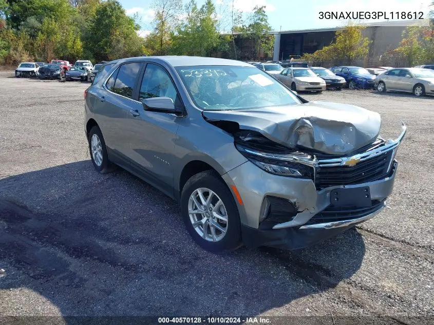 2023 Chevrolet Equinox Awd Lt VIN: 3GNAXUEG3PL118612 Lot: 40570128