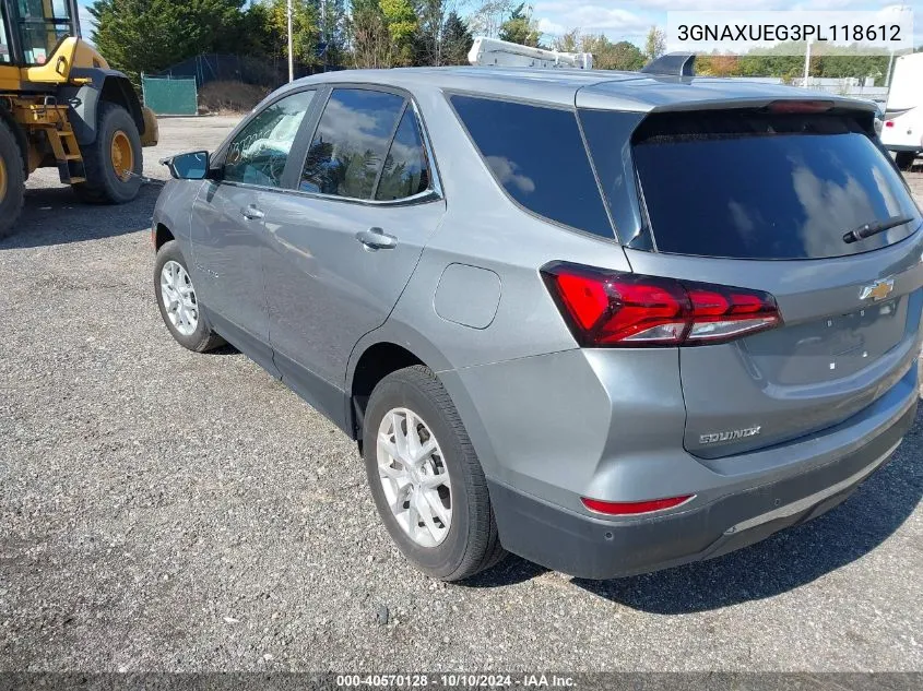 2023 Chevrolet Equinox Awd Lt VIN: 3GNAXUEG3PL118612 Lot: 40570128