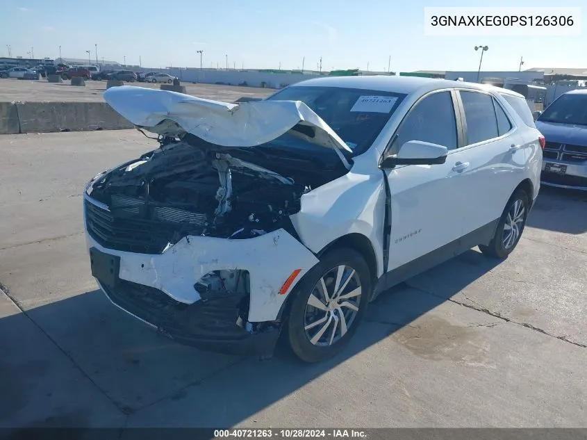 2023 Chevrolet Equinox Fwd Lt VIN: 3GNAXKEG0PS126306 Lot: 40721263