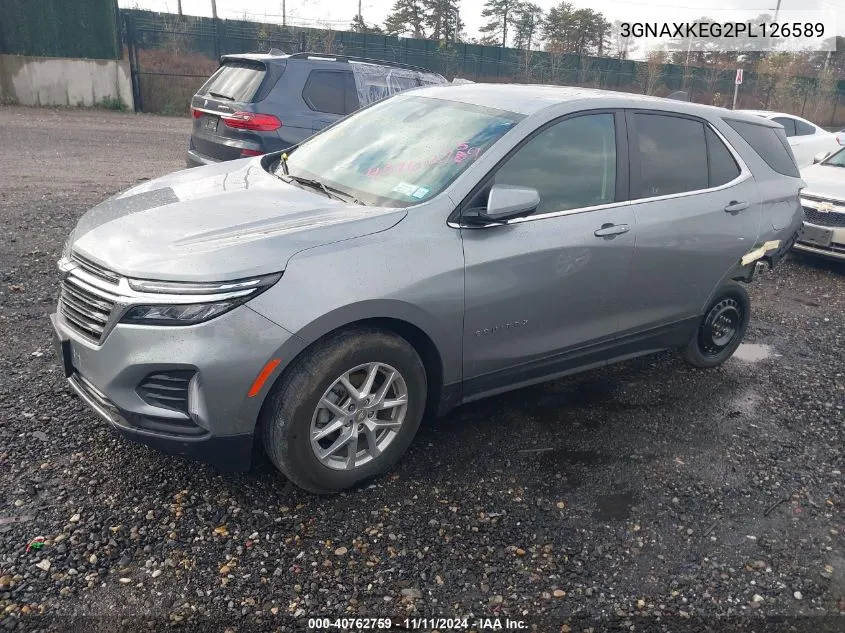 2023 Chevrolet Equinox Lt VIN: 3GNAXKEG2PL126589 Lot: 40762759