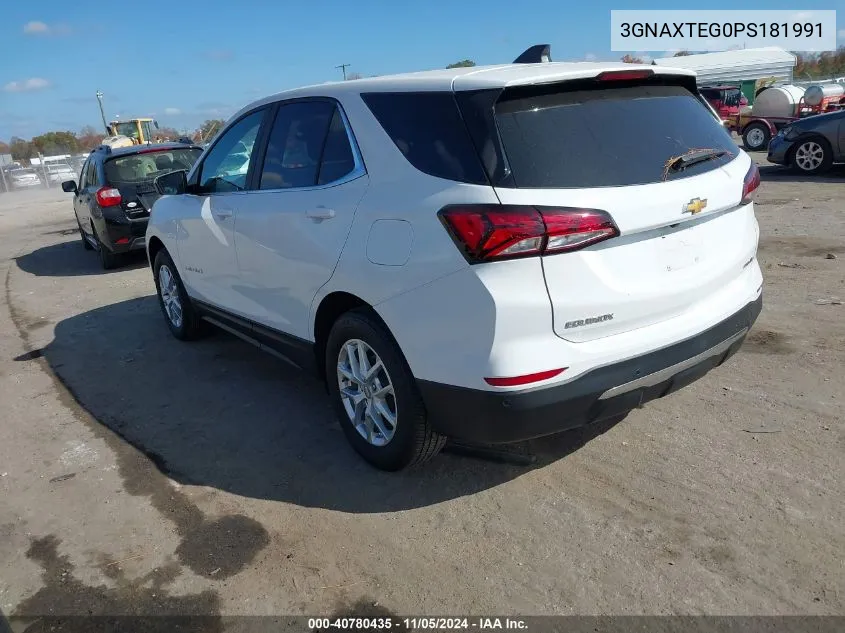 2023 Chevrolet Equinox Awd 2Fl VIN: 3GNAXTEG0PS181991 Lot: 40780435