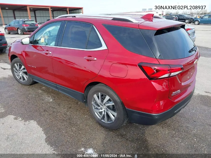 2023 Chevrolet Equinox Fwd Premier VIN: 3GNAXNEG2PL208937 Lot: 40810944