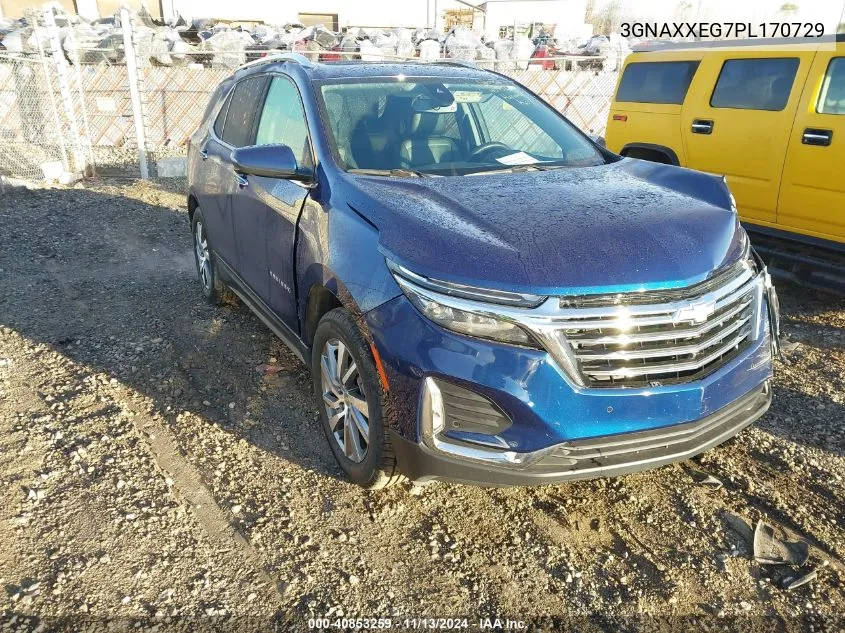 2023 Chevrolet Equinox Awd Premier VIN: 3GNAXXEG7PL170729 Lot: 40853259