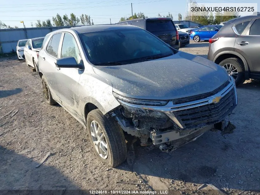 2024 Chevrolet Equinox VIN: 3GNAXUEG4RS162725 Lot: 12124618