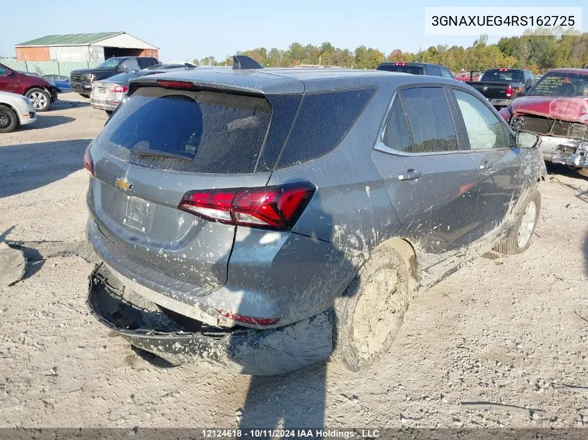 2024 Chevrolet Equinox VIN: 3GNAXUEG4RS162725 Lot: 12124618