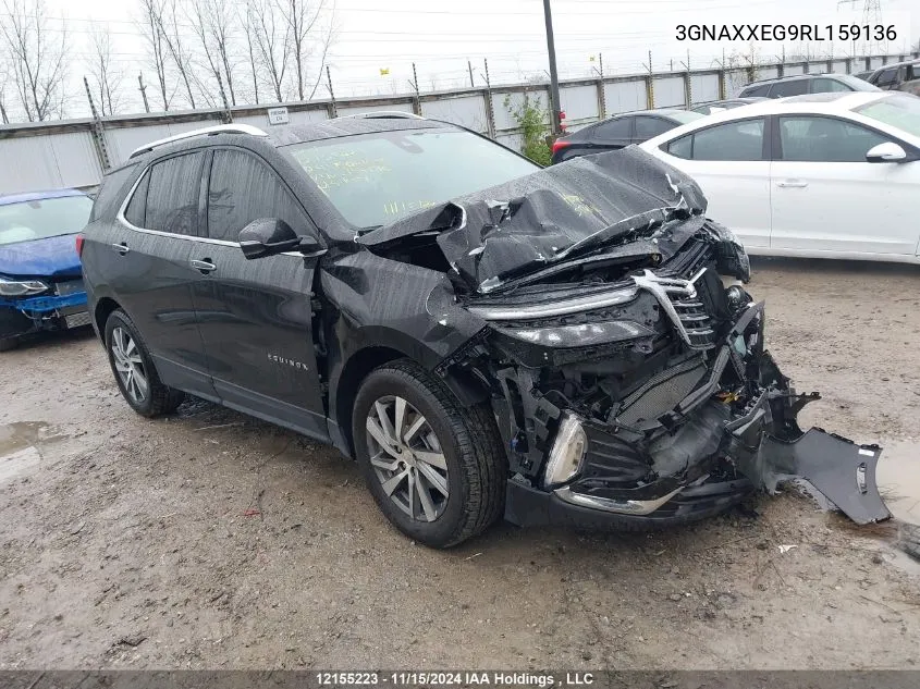 2024 Chevrolet Equinox VIN: 3GNAXXEG9RL159136 Lot: 12155223