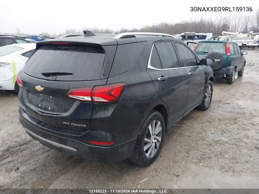 2024 Chevrolet Equinox VIN: 3GNAXXEG9RL159136 Lot: 12155223