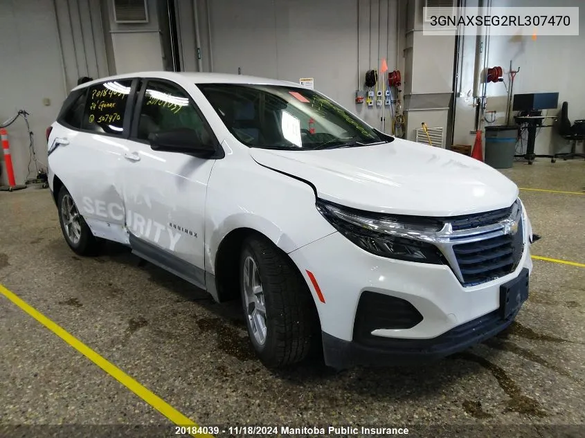 2024 Chevrolet Equinox Ls VIN: 3GNAXSEG2RL307470 Lot: 20184039