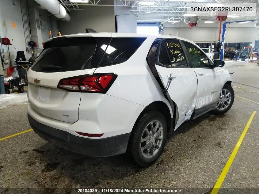 2024 Chevrolet Equinox Ls VIN: 3GNAXSEG2RL307470 Lot: 20184039