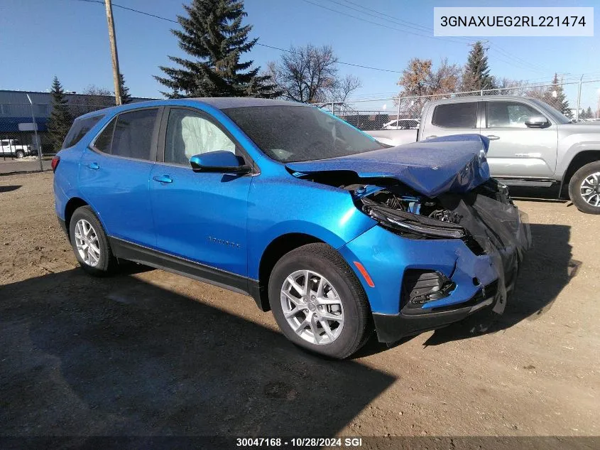 2024 Chevrolet Equinox Lt VIN: 3GNAXUEG2RL221474 Lot: 30047168