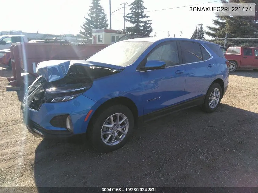 2024 Chevrolet Equinox Lt VIN: 3GNAXUEG2RL221474 Lot: 30047168