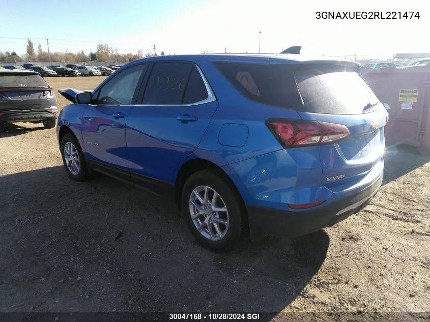 2024 Chevrolet Equinox Lt VIN: 3GNAXUEG2RL221474 Lot: 30047168