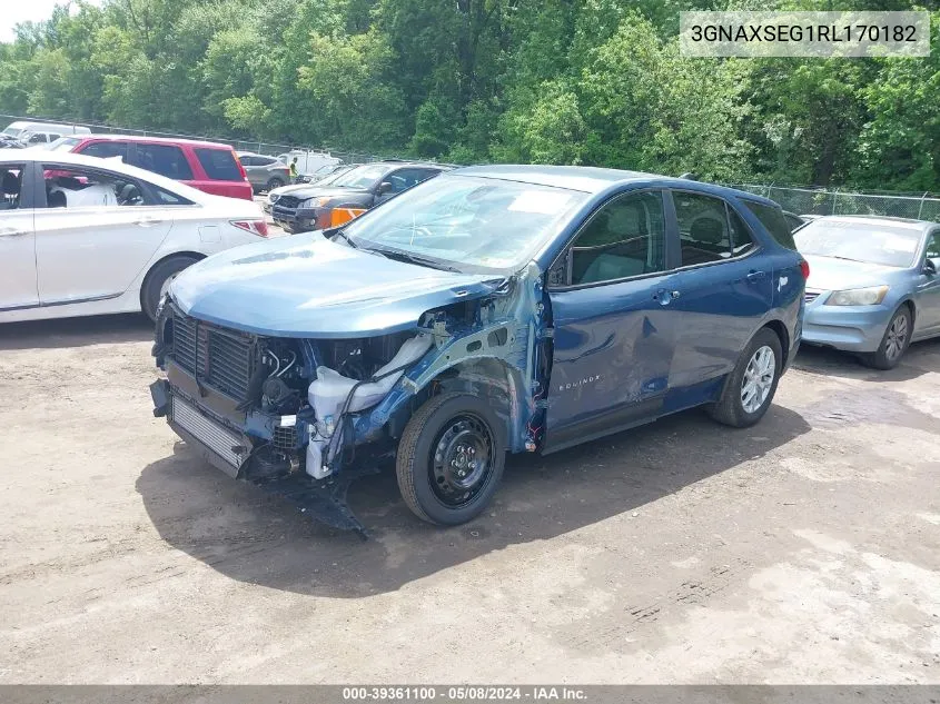 2024 Chevrolet Equinox Awd Ls VIN: 3GNAXSEG1RL170182 Lot: 39361100