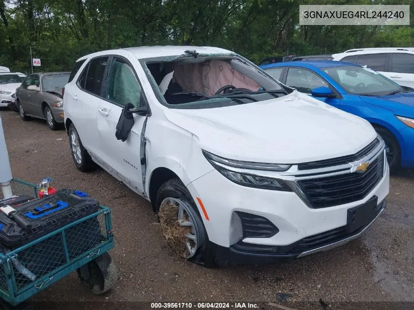 2024 Chevrolet Equinox Awd Lt VIN: 3GNAXUEG4RL244240 Lot: 39561710