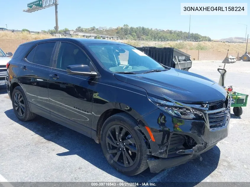 2024 Chevrolet Equinox Fwd Ls VIN: 3GNAXHEG4RL158224 Lot: 39716543