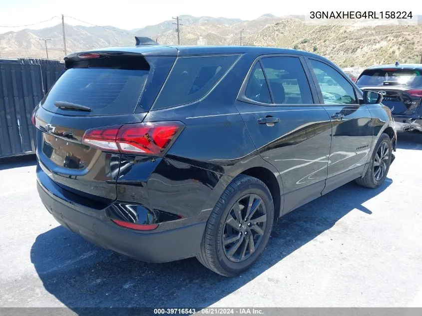 2024 Chevrolet Equinox Fwd Ls VIN: 3GNAXHEG4RL158224 Lot: 39716543