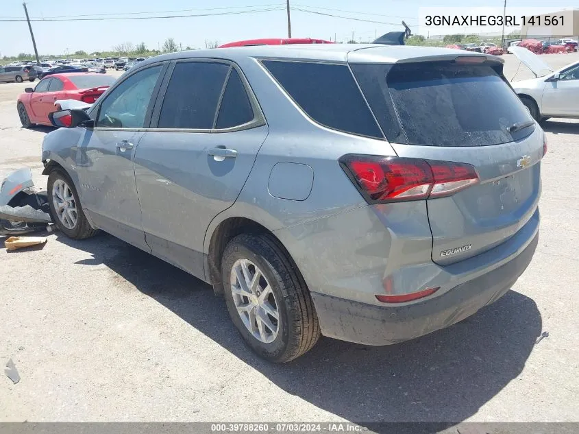 2024 Chevrolet Equinox Fwd Ls VIN: 3GNAXHEG3RL141561 Lot: 39788260