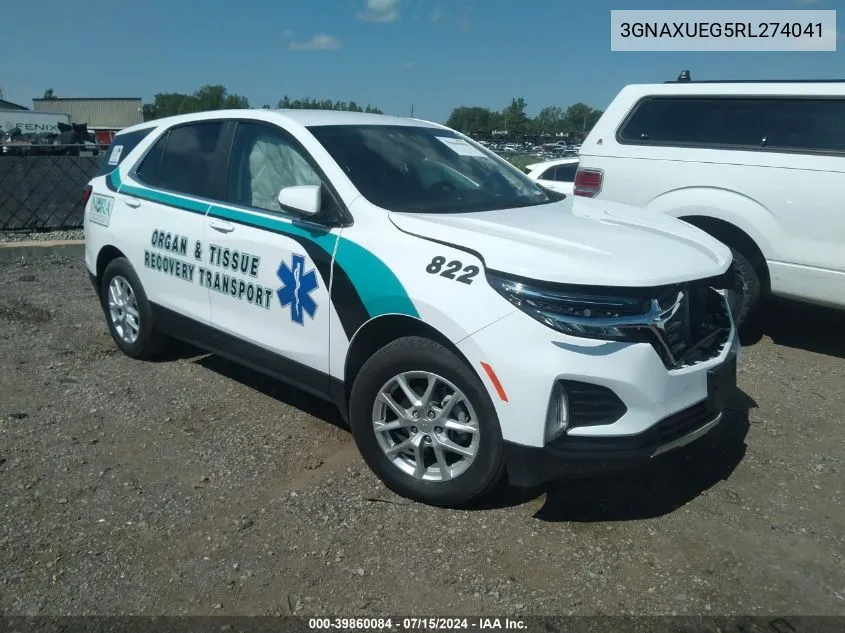 2024 Chevrolet Equinox Awd Lt VIN: 3GNAXUEG5RL274041 Lot: 39860084