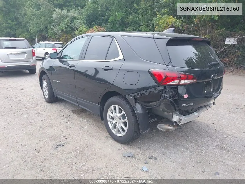 2024 Chevrolet Equinox Awd Lt VIN: 3GNAXUEG8RL216960 Lot: 39908770